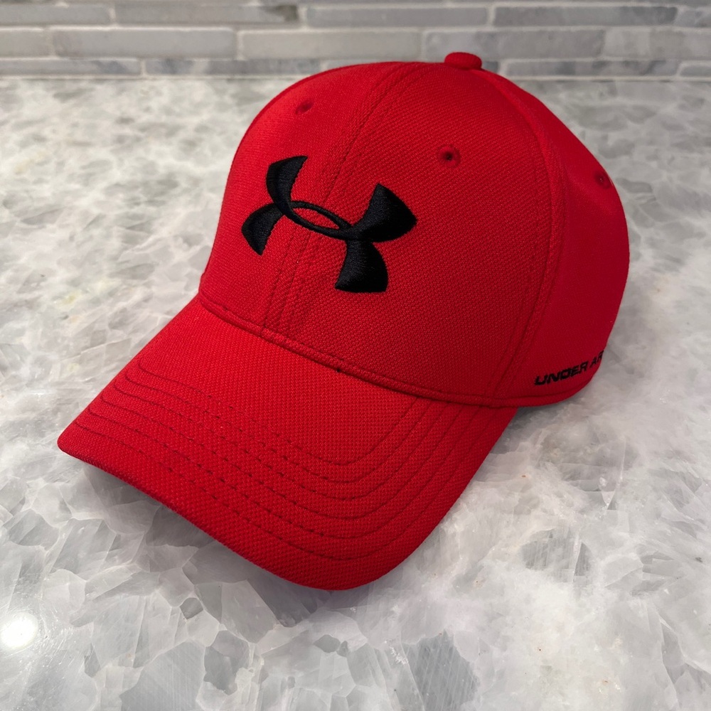 Under Armour Bold Red Cap with Black Logo